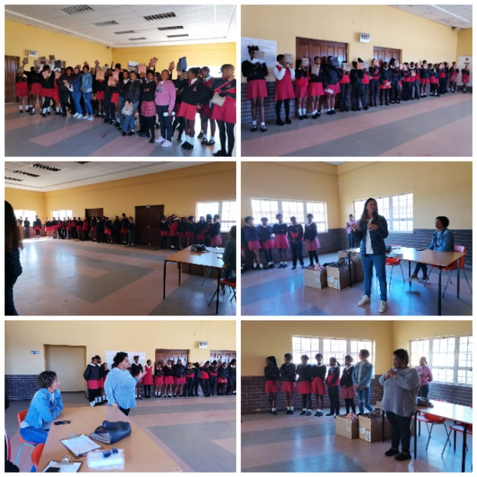 Girls at a sexual and reproductive health and GBV programme