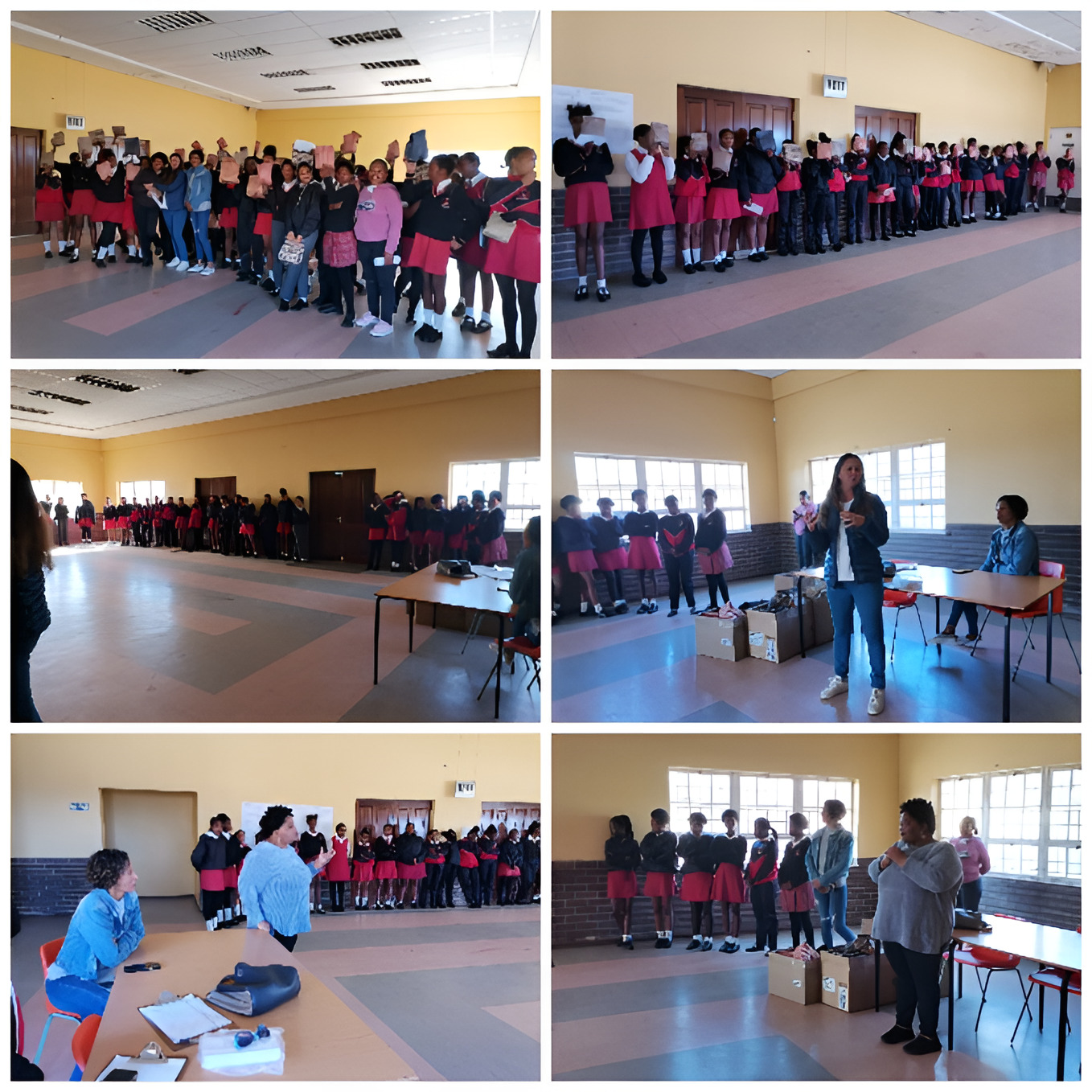 Girls at a sexual and reproductive health and GBV programme