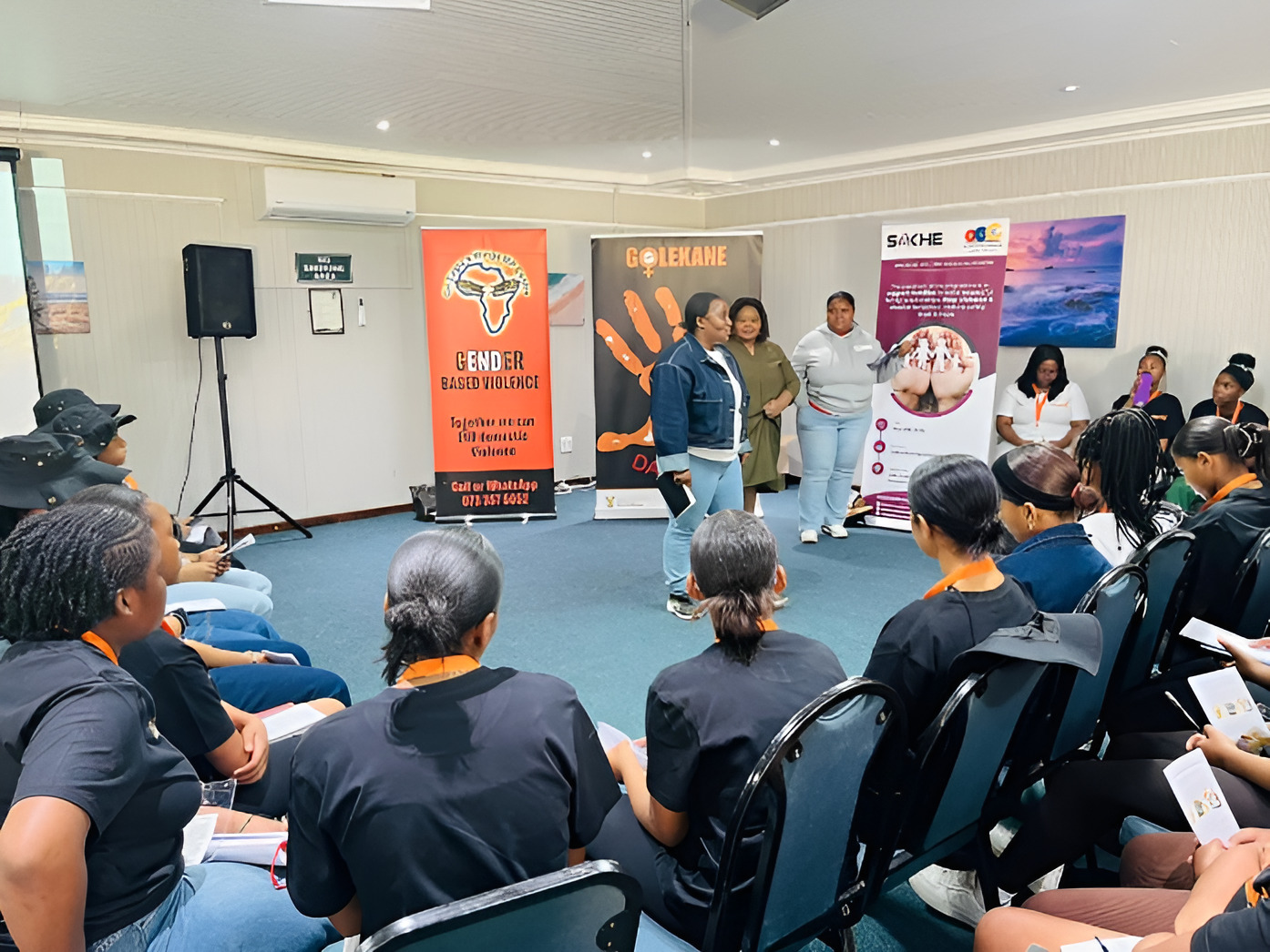 On Eagle's Wings facilitating a community training session
